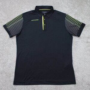 Galvin Green Polo Shirt Mens Medium Black Performance Short Sleeve Pullover